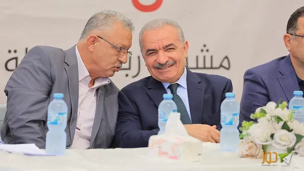 اشتية يفتتح خط ربط محطة الخفض في صرة 