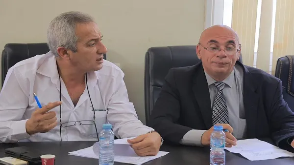 أبو دياك متحدثاً عن اجتماع متابعة الأضرار في نورشمس