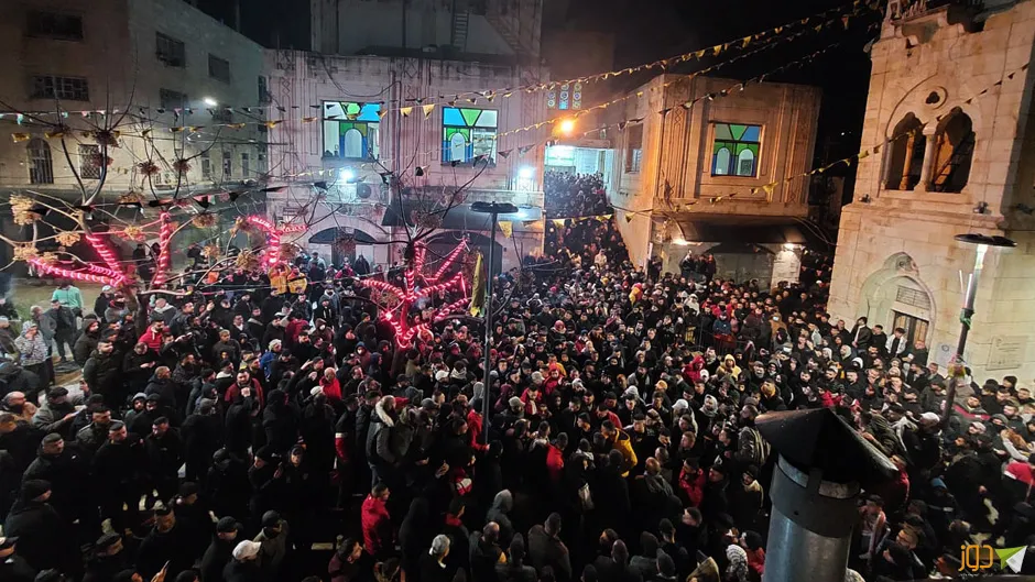 صلاة الفجر العظيم في مسجد النصر بنابلس