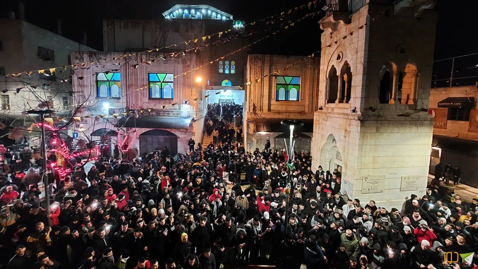 صلاة الفجر العظيم في مسجد النصر بنابلس