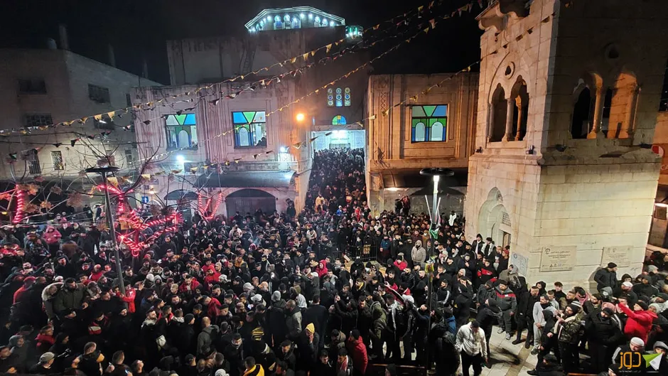 صلاة الفجر العظيم في مسجد النصر بنابلس